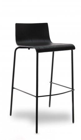 Design Barhocker in edlem schwarz