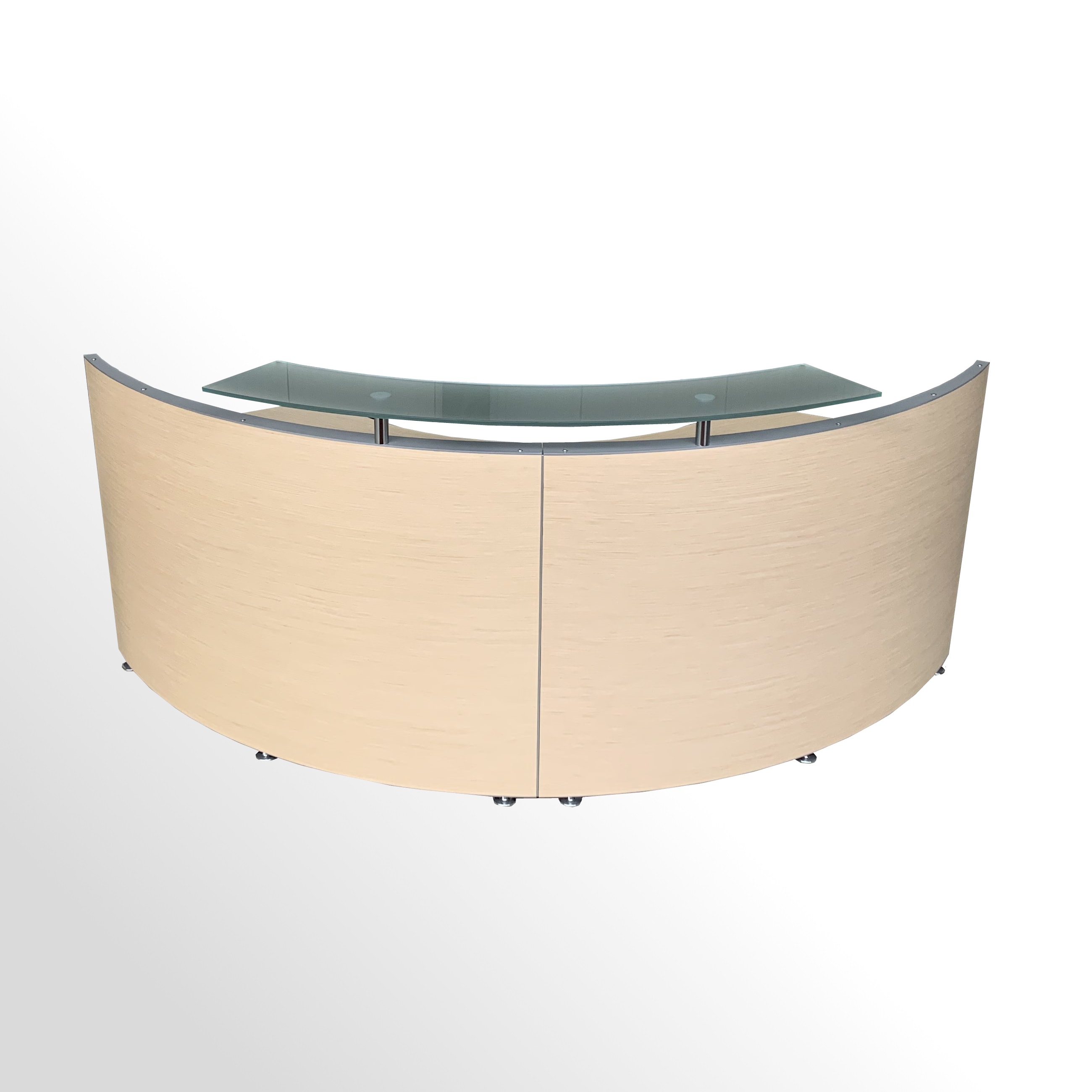 Hochwertiger italienischer Design-Empfangstresen - Rezeptionspult - Curved